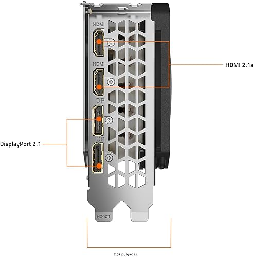 Miniatura 7 de GIGABYTE Radeon RX 7600 XT Gaming OC 16G Tarjeta gráfica, 3 ventiladores WINDFORCE de 16 GB 128 bits GDDR6, tarjeta de video GV-R76XTGAMING OC-16GD
