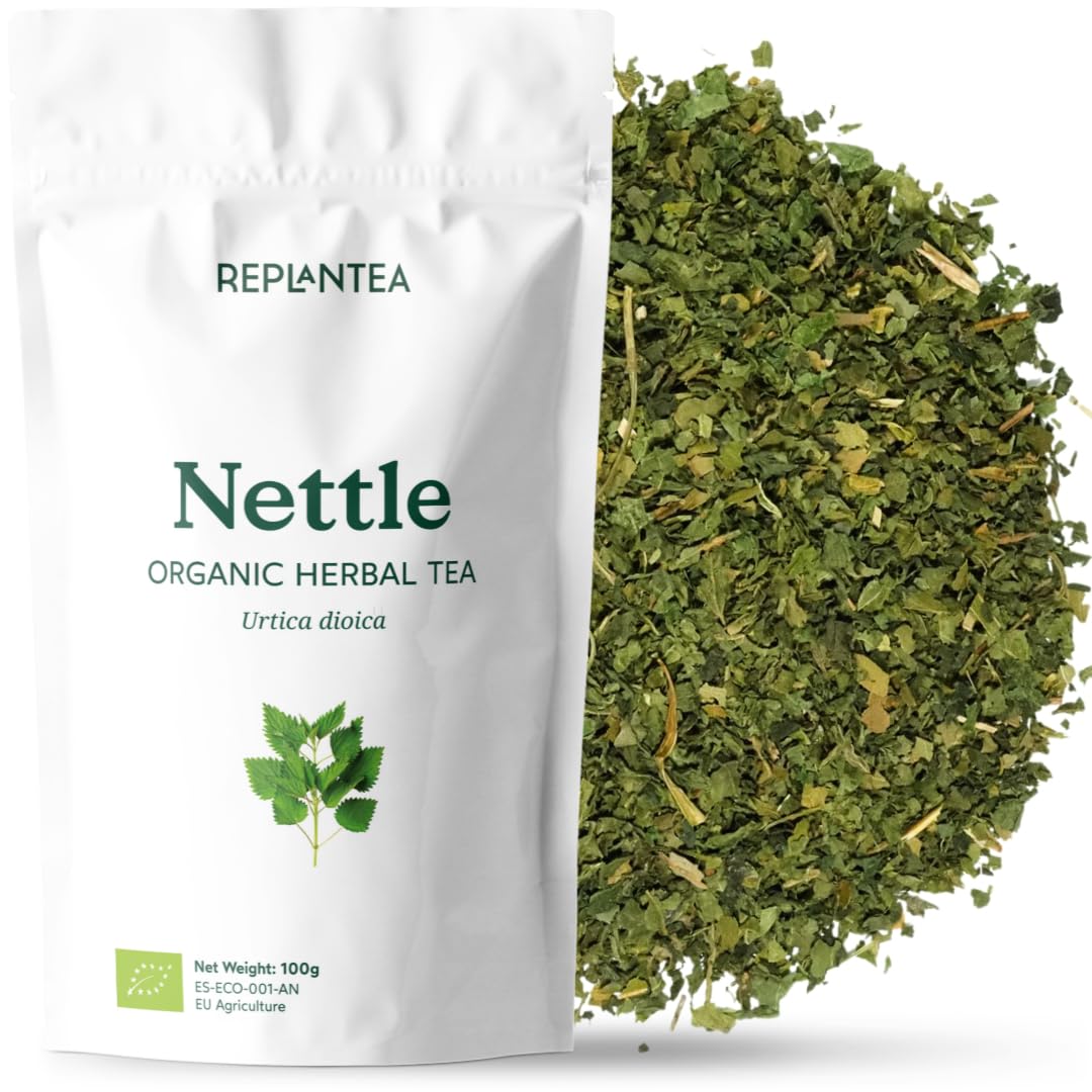 Nettle Tea Organic 100g (50 Cups) | Stinging Nettle Tea Leaf Organic Herbal Tea | Urtica Doica REPLANTEA