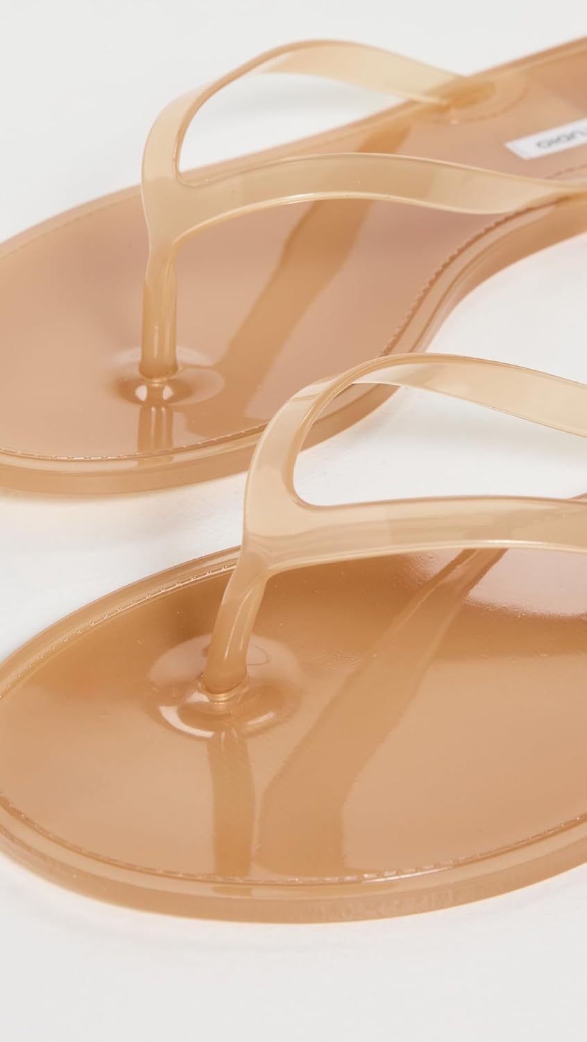 Black Suede Studio Women's Crystal Jelly Flip Flops - Image 4