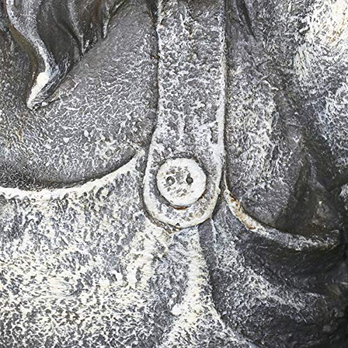 Exhart Garden Sculpture, Large Meditating Yoga Garden Gnome Statue, Outdoor Garden Decoration With Stone Finish, 13.5 X 18.5 Inch #TOP5