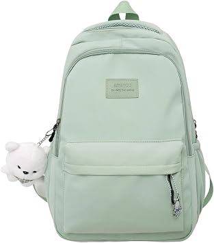 Backpacks Casual Women'S Bag Large Capacity Backpack Youth Fashion Trend Solid Color Shoulder Bag Student School Bag