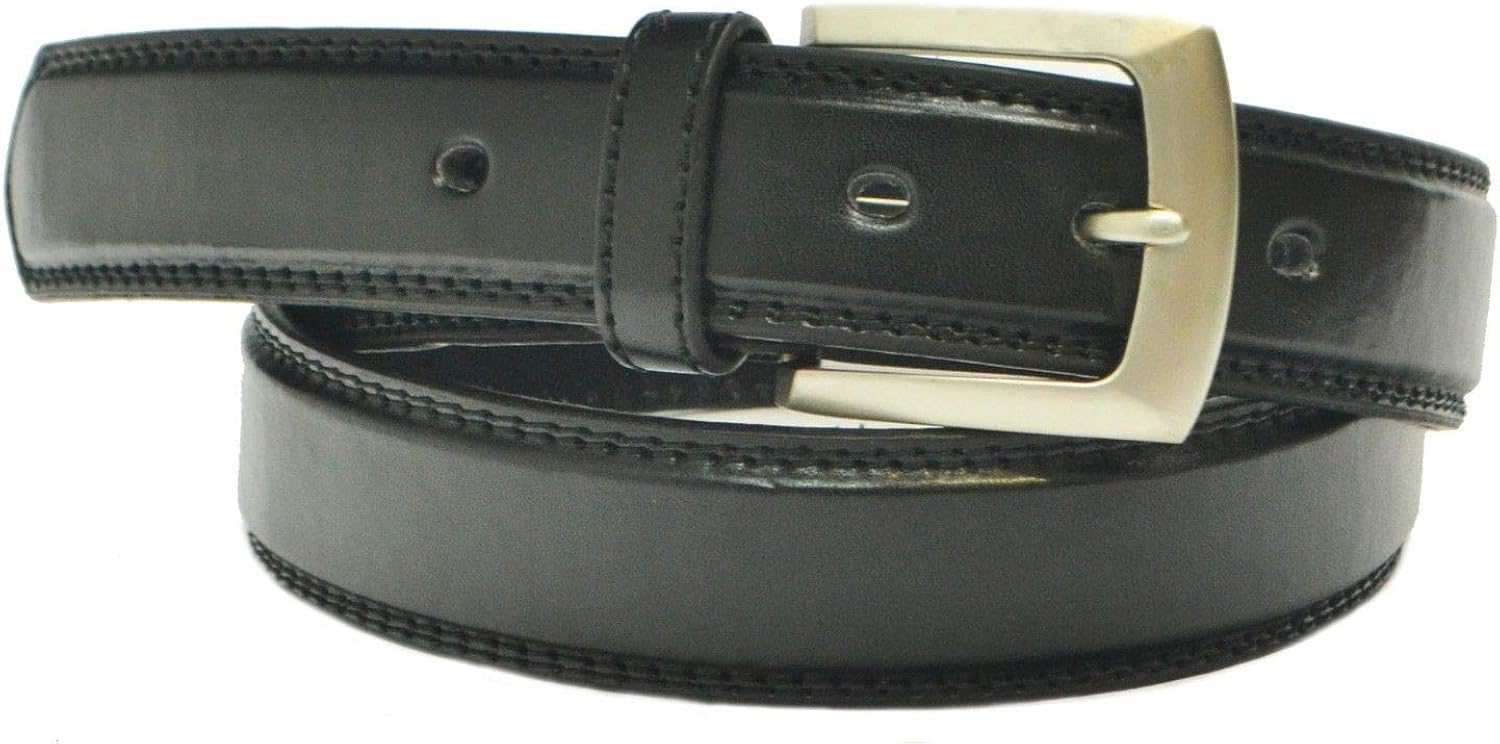 Mens 40mm 1.5" Leather Lined Trouser Belt Amazon.co.uk Clothing