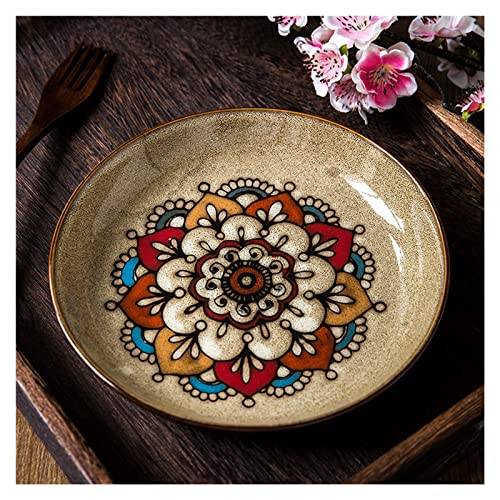 Prachtige kom Porseleinen Kom Chinese Keramische Salade Kom Huishoudelijke Persoonlijkheid Ronde Handgeschilderde… - Afbeelding 3