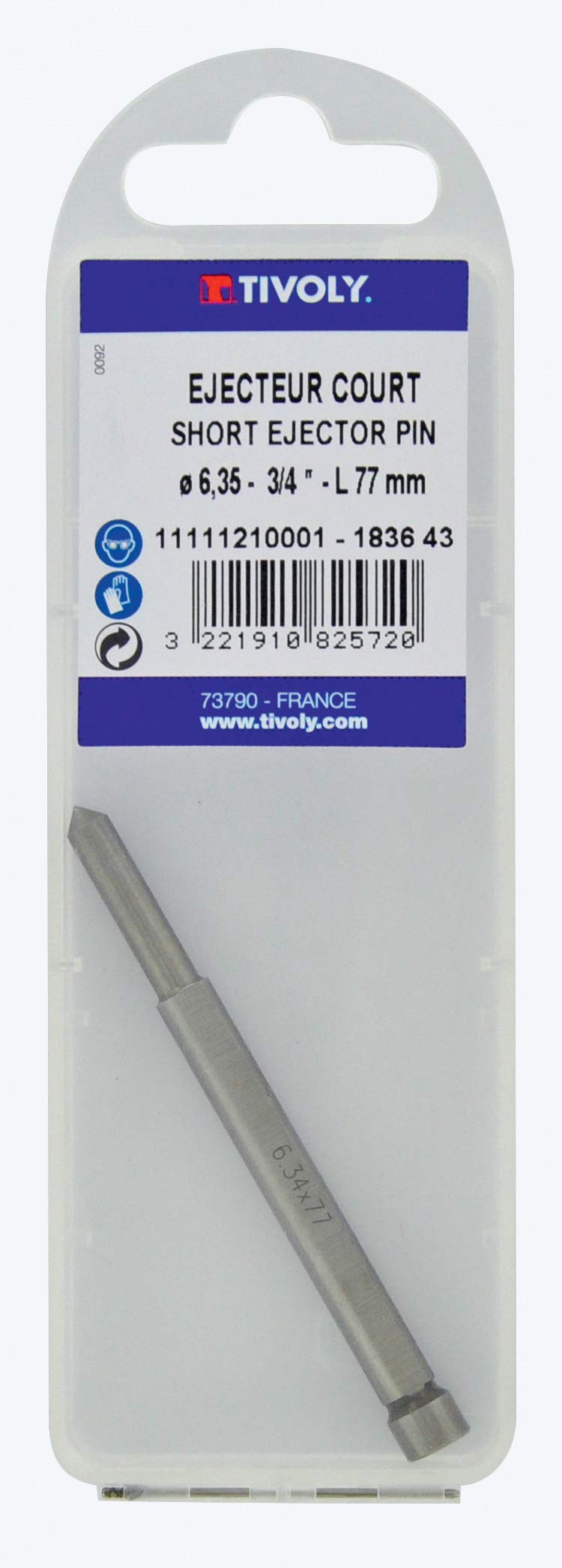 TIVOLY 11111210001 Ejector for Rotary Core Drill Diameter 6.34 mm L30mm, diameter 6.34mm x 30mm - Image 2