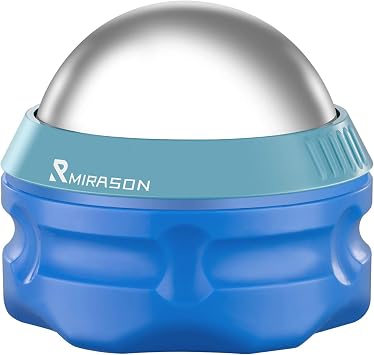 MIRASON Massage Ball Ice Roller Cold Therapy Cryosphere Deep Tissue Manual Massage Ball Stay Cold or Hot for Sore Muscle Relief, Shin Splints, Sore Shoulders, Knee, Foot Recovery Ice Pack Blue