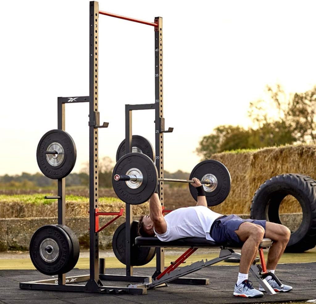 Fitness Power Rack Multifunctional Heavy-duty Squat Rack Pull-ups Indoor Horizontal Bar Removable Adjustable Power Weightlifting Fitness Equipment Squat Cage Home Gym