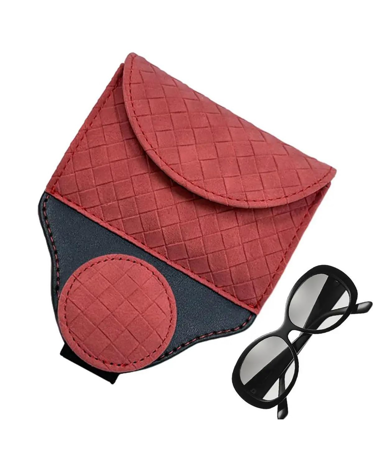 Soporte magnético para Gafas de Sol, Clip magnético para Visera de Coche, Organizador Multifuncional para Visera.