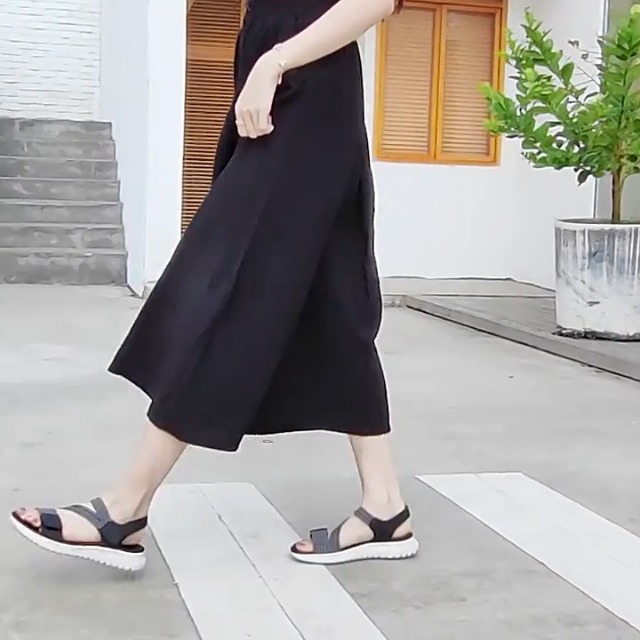 Sandales Femmes Été - Crochet Et Boucle Réglables Sandales De