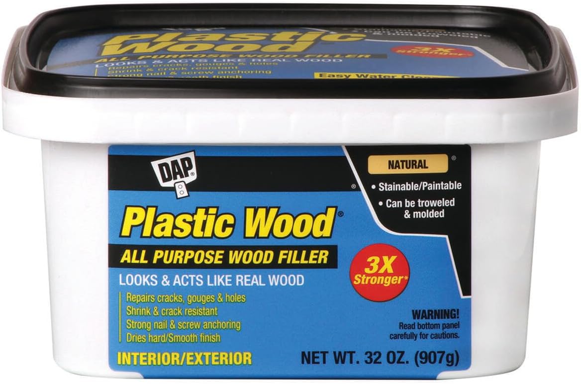 DAP 00525 32 Oz Natural Plastic Wood Latex All-Purpose Wood Filler