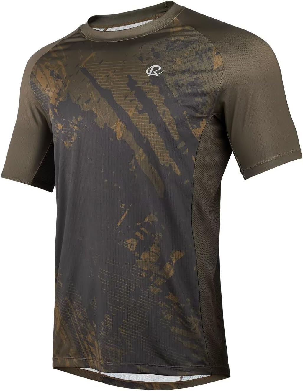 ROTTO Mens MTB Jersey Mountain Bike Cycling Shirt Short Sleeve for MTB BMX Downhill Wicking Quick Dry