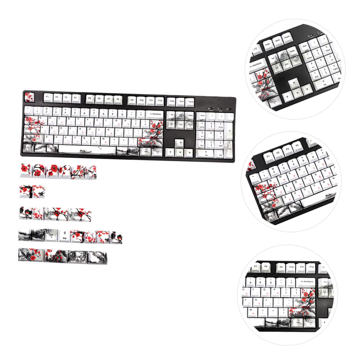 Keycap Meccanici Decorativi 128 Pezzi Pbt Profilo Originale