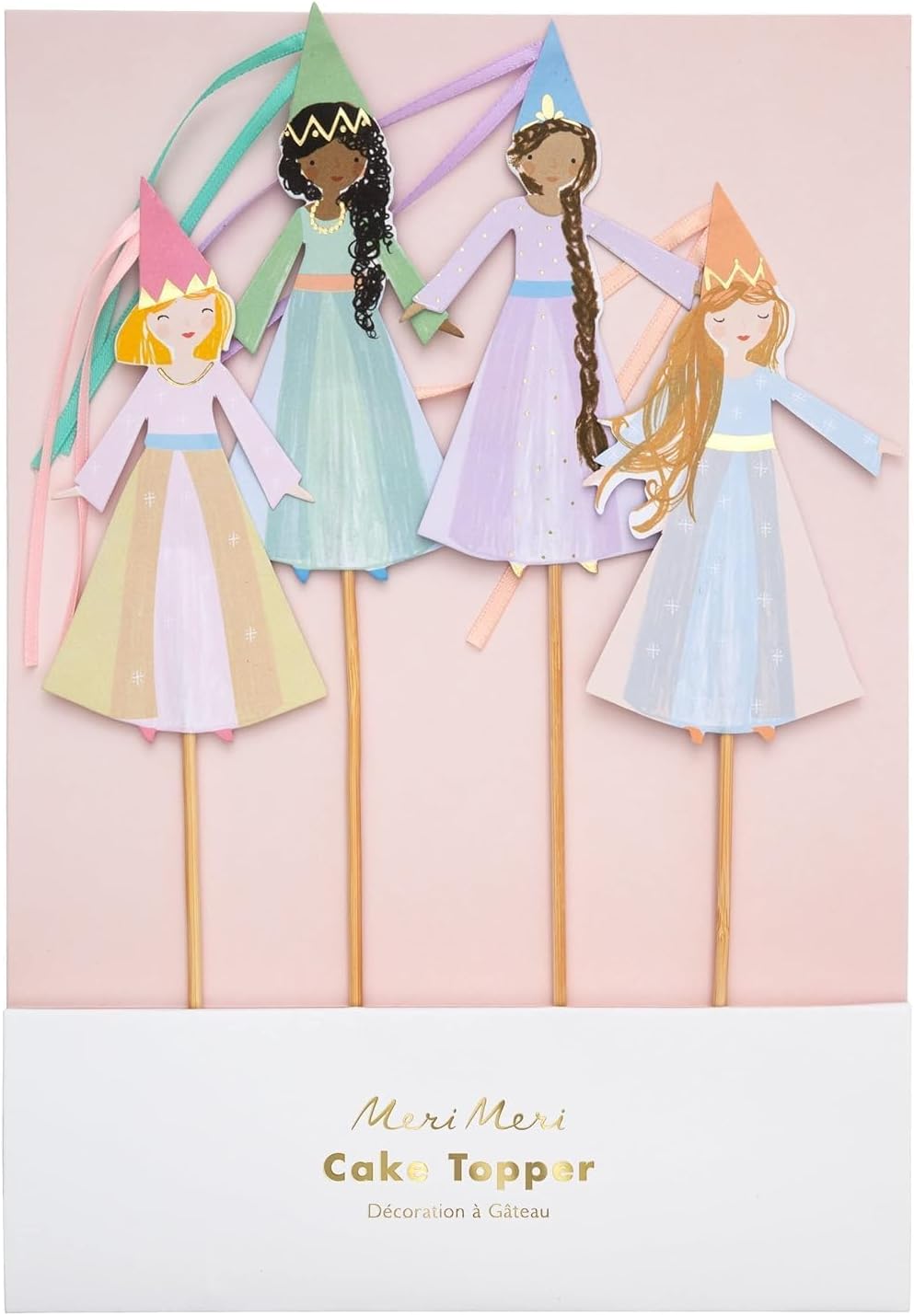 Meri Meri Magical Princess Cake Toppers (Pack of 4)