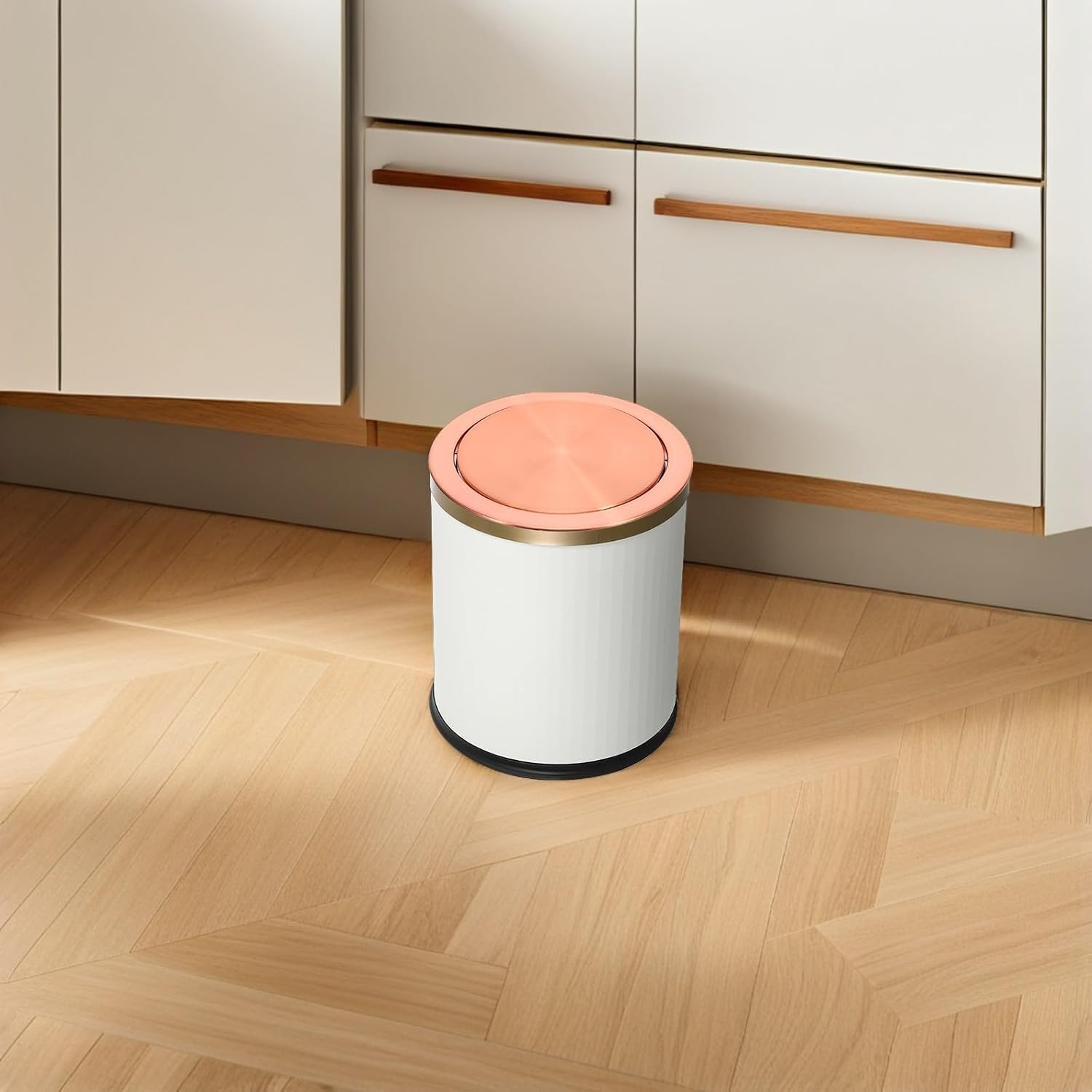 Stainless Steel Trash Can Lid, 8.17 Inch Swing Cover