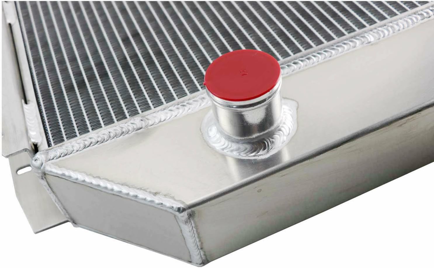 ReadyCool 4 Row Aluminum Core Radiator for 1966-1979 Ford F100 F150 F250 F350 Bronco Trucks Pickup with V8 Chevy Engine, Direct Fit Replacement