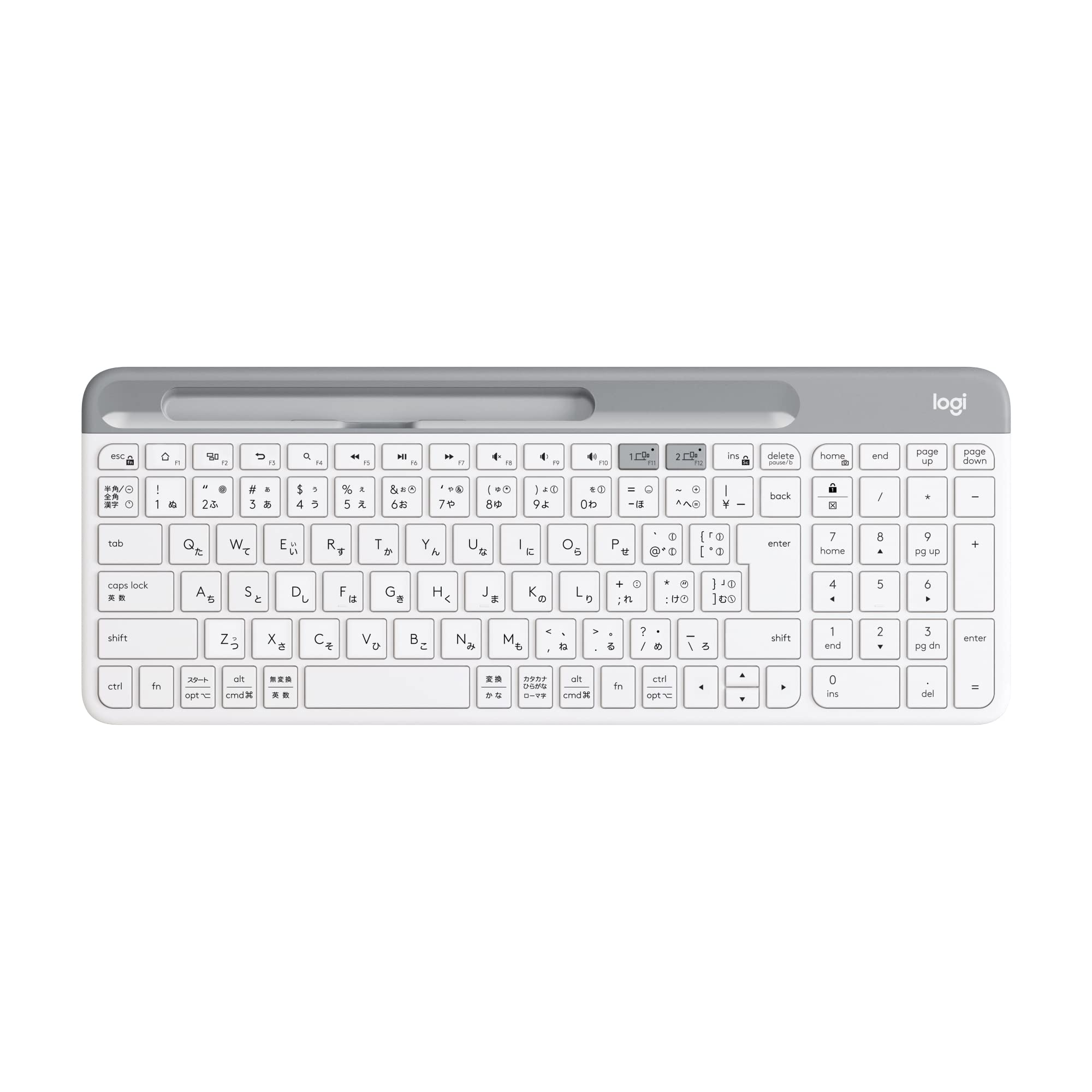 ロジクール 静音 Bluetooth ワイヤレスキーボード K580OW オフホ…