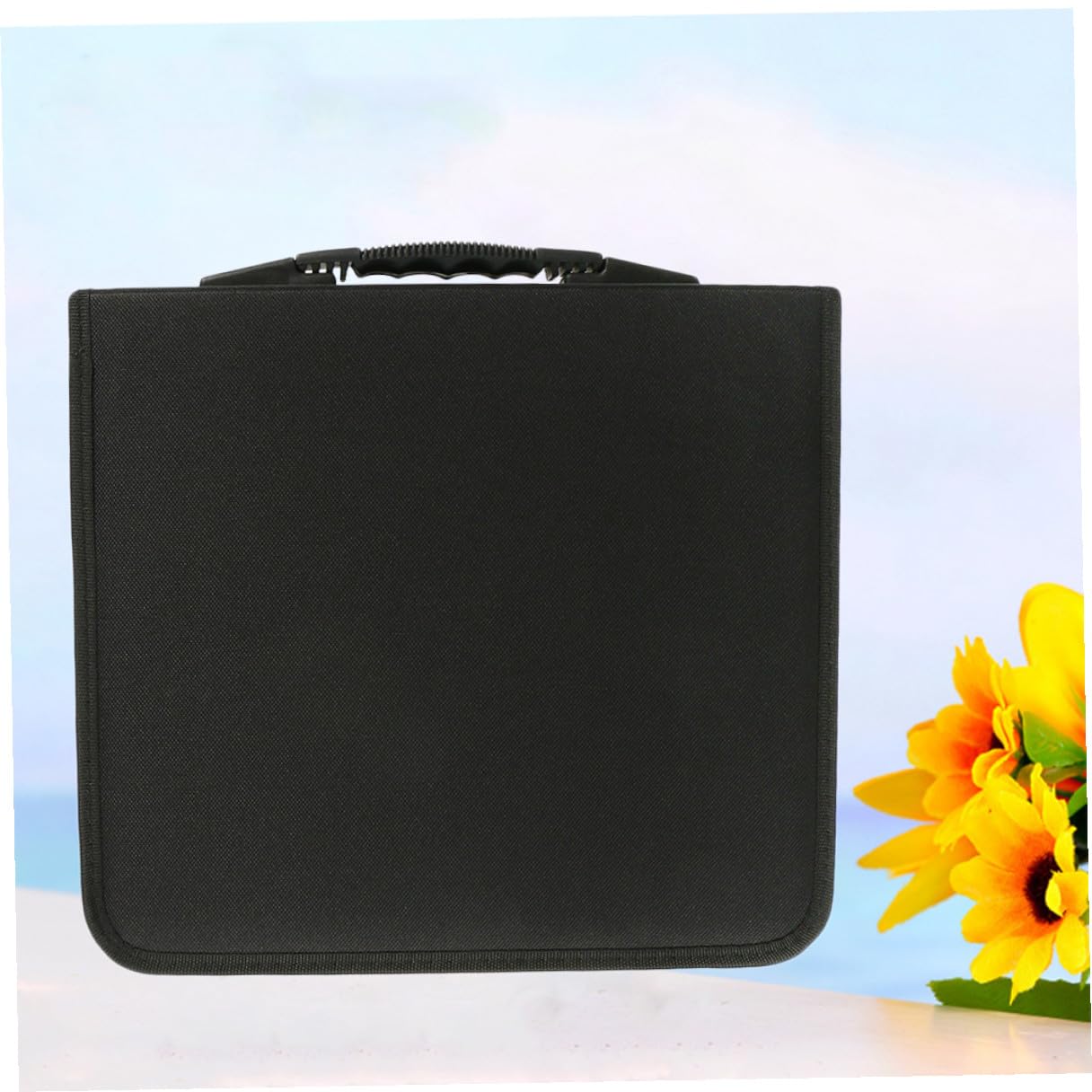 Custodia Porta CD e Dvd da 320 Dischi in Pu e Tessuto Chiusura a Cerniera, Formato Portatile per Utilizzo Quotidiano e Trasporto Sicuro