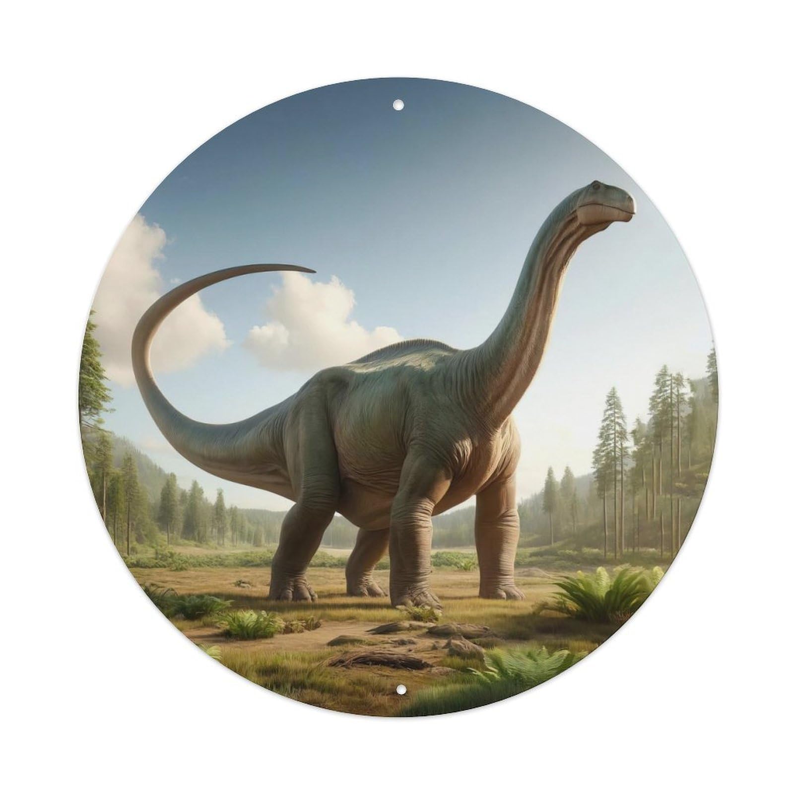 Extinct Animals Apatosaurus Prehistoric Dinosaurs Metal Tin Sign