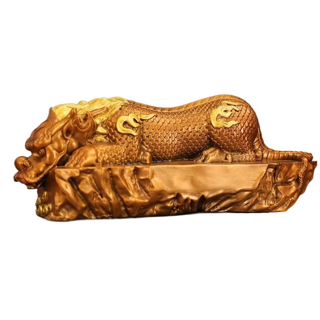 CHICKEN Bronze Living Room Ornaments Creative All-brass Water-suppressing Beast Living Room Porch Wine Cabinet Desk Decoration Ornaments Ornaments to Attract Wealth(B)