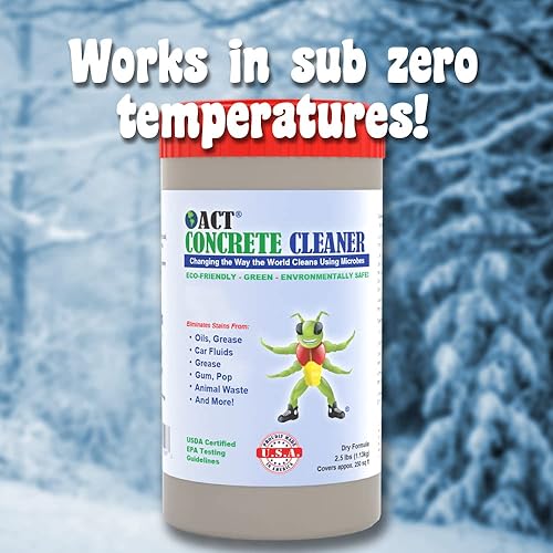 Miniatura 5 de ACT Limpiador de hormigón ecológico 10 lb. Cubre 1000 pies cuadrados.