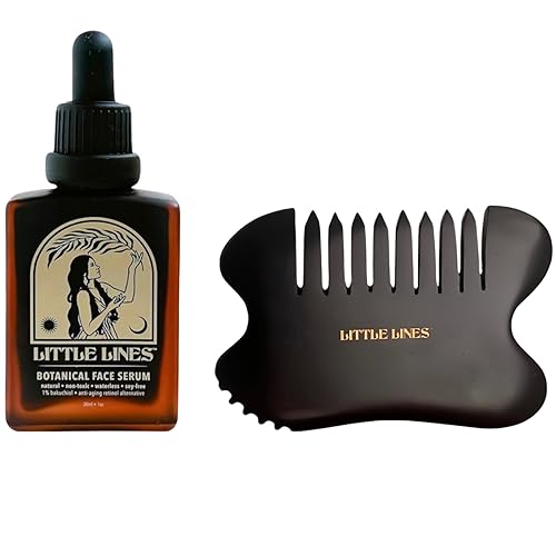 Miniatura 2 de Holistic Skincare Set  Aceite facial botánico y herramienta Gua Sha  Fabricado con aceites vegetales prensados en frío y Bakuchiol (Retinol Alt),