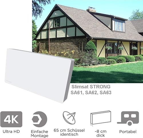 Flachantenne Strong SA62 Twin mit Fensterhalterung für 2 Teilnehmer