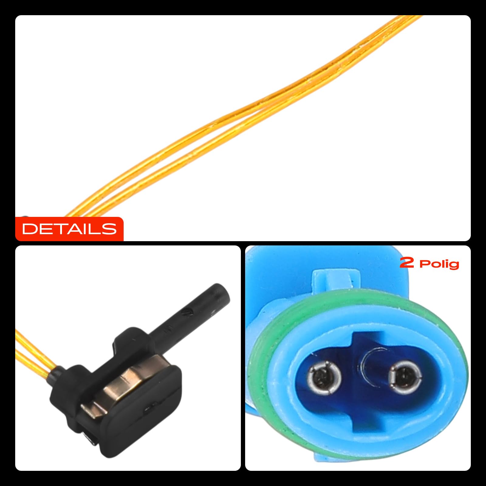 Frankberg Indicatore di usura Usura delle pastiglie dei freni Anteriore Compatibile con B-Class W245 B-Class W242 W246 Classe C W205 Classe C T-Model S205 GLC X253 Replace# 1695401617