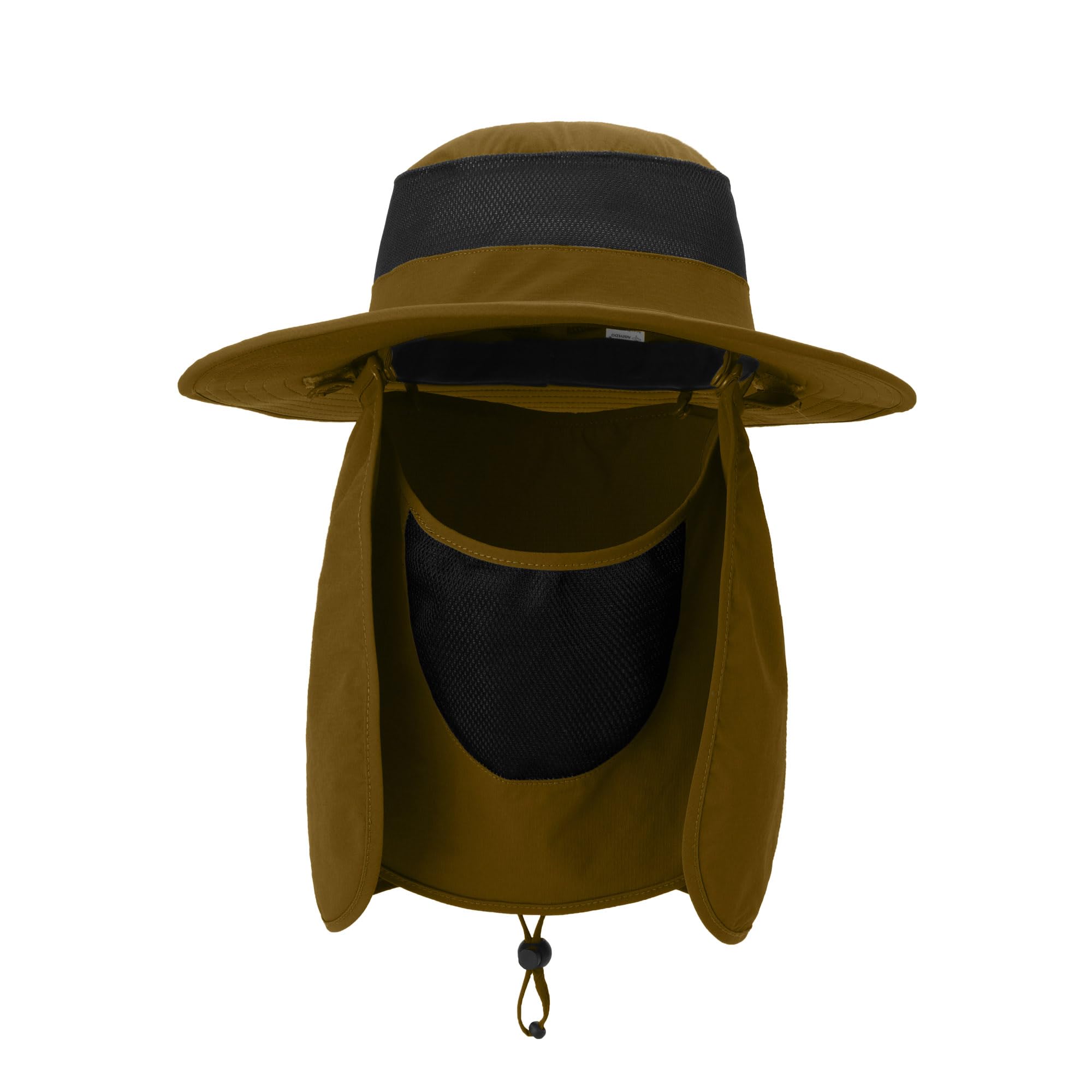 Outdoor Sun Hat UPF 50 Protection Waterproof Fishing hat Face Cover Summer Neck Flap Hat