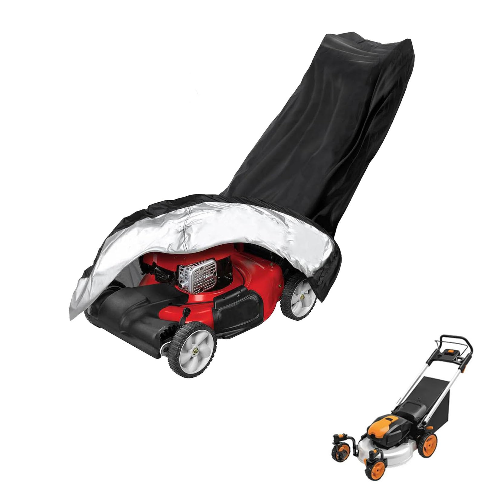 lawnmower cover Compatible with Worx WG771 ,waterproof and sun,suitable for indoor and outdoor use all year round, comes with a storage bag