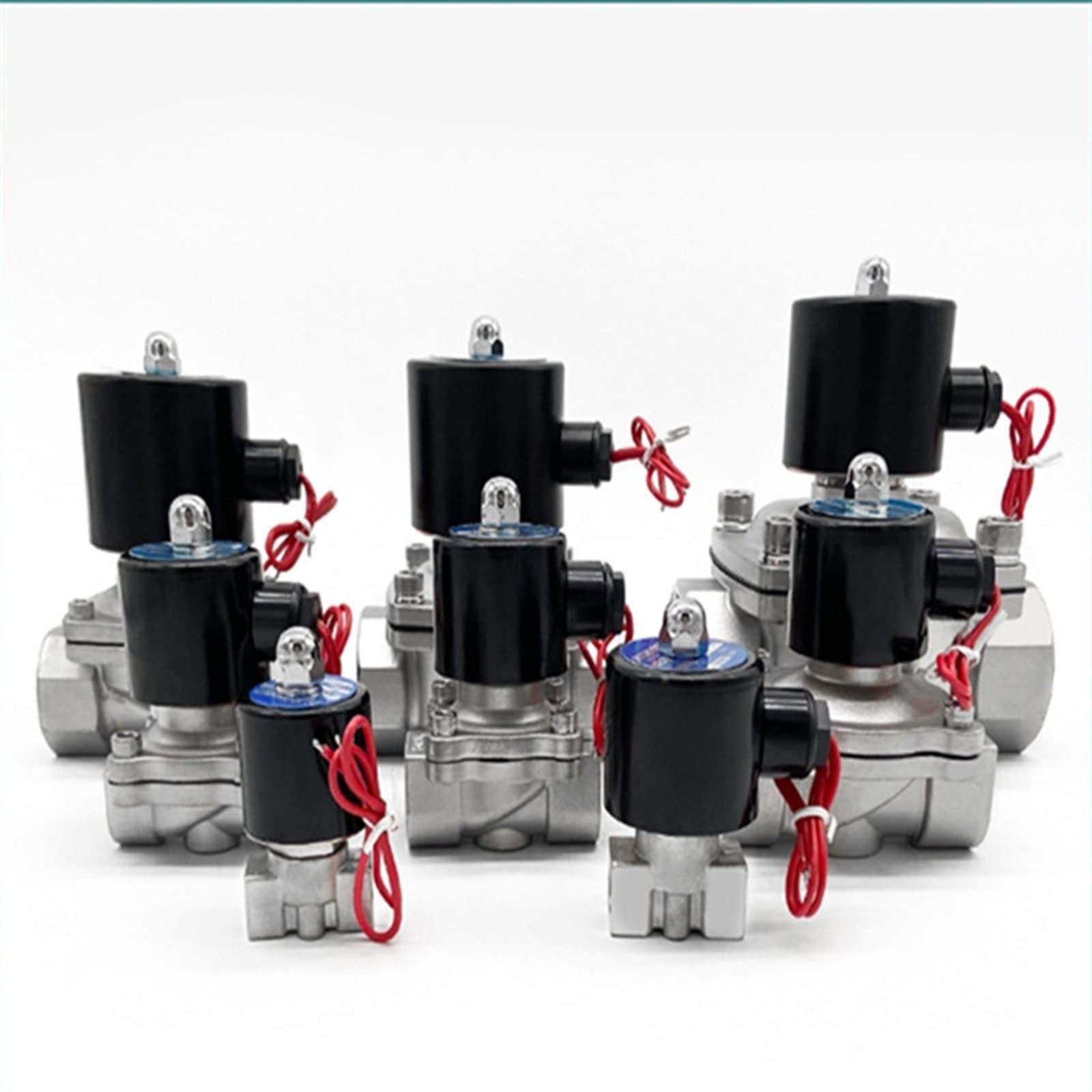 Électrovanne 12V acier inoxydable DN25 normalement fermée électrovanne eau huile air pneumatique
