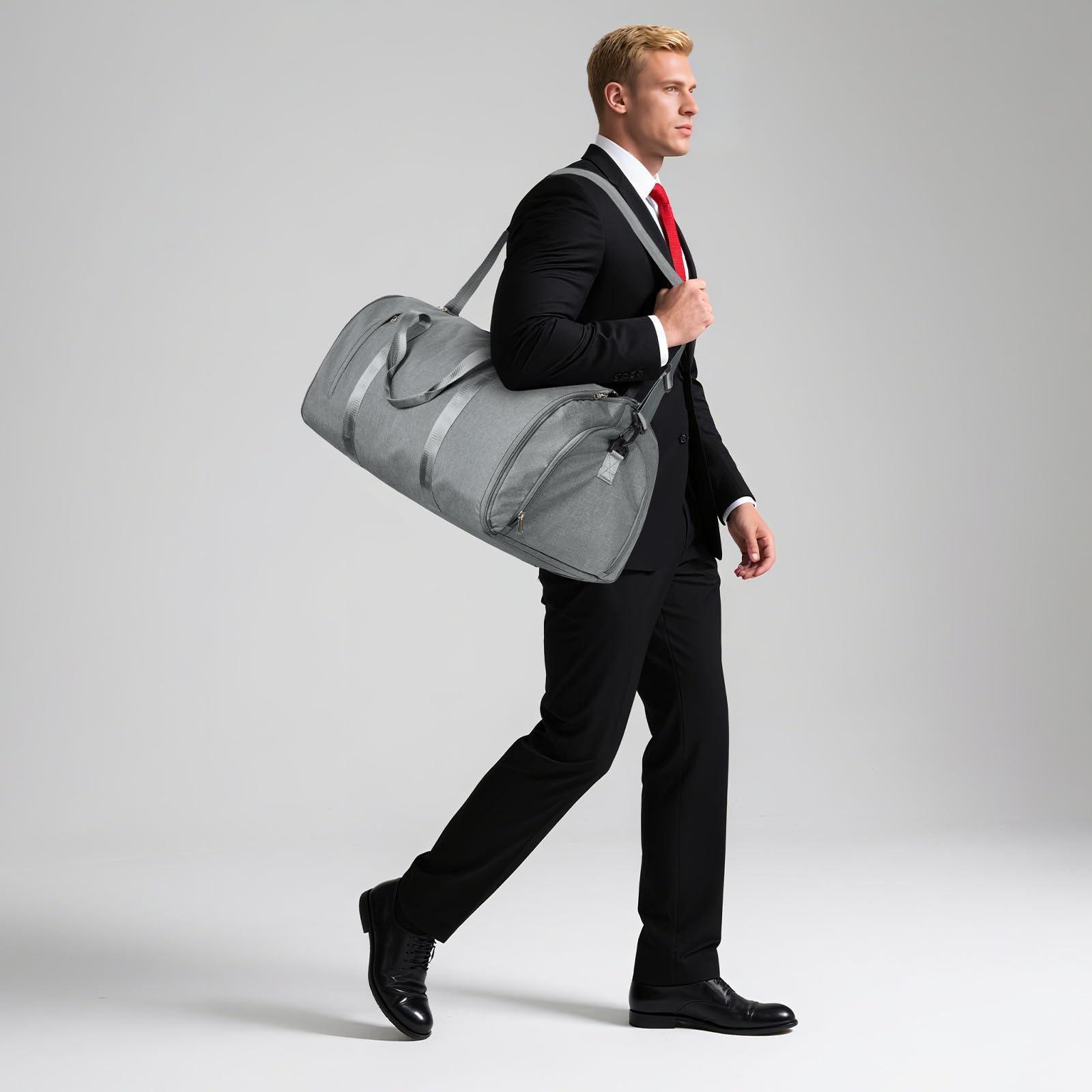 Borse per indumenti da viaggio, borsa per indumenti convertibile con tracolla, borsone professionale da portare a mano per uomini e donne, borse da viaggio pieghevoli 2 in 1, da appendere