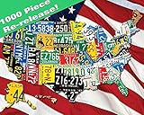 Springbok State Plates Jigsaw Puzzle (1000-Piece)