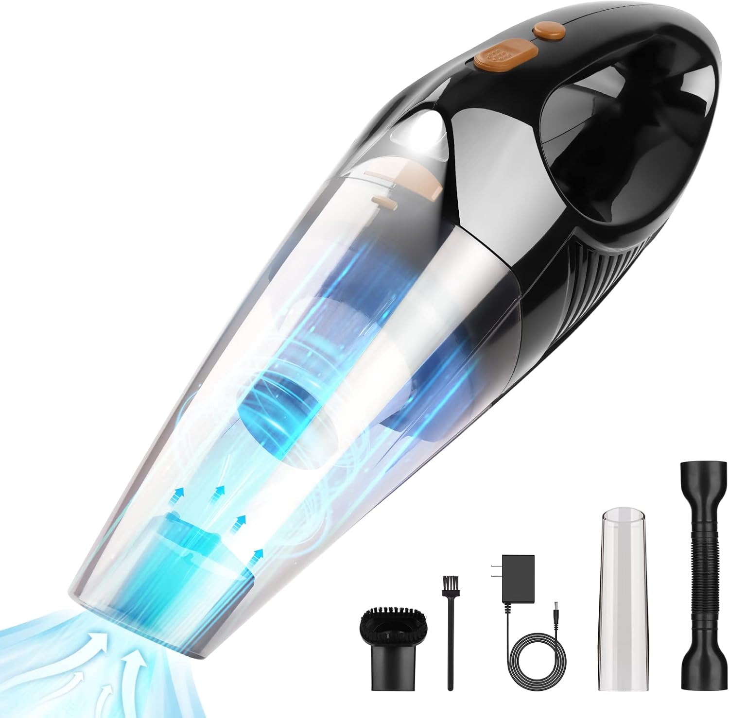 Handheld Vacuum Cordless, 8500PA Strong Suction Car Vacuum Cleaner