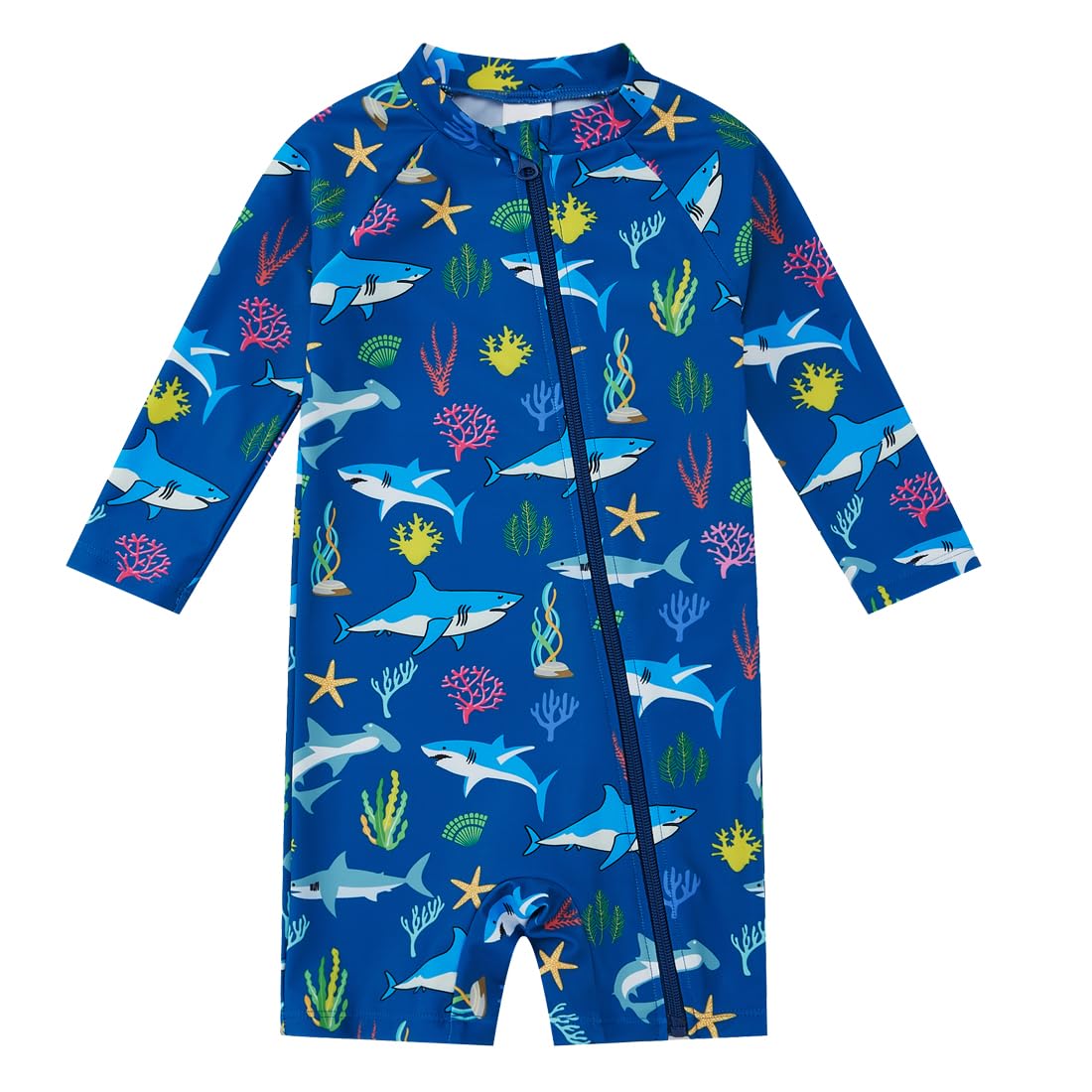 upandfast Baby Badeanzug mit Schrägem Reißverschluss UPF 50+ Badebekleidung für Baby Junge/Mädchen