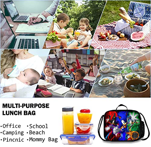 Lmucyisyis Cartoon Lunch Bag Insulated Lunch Box For Teens Students, Portable Large Capacity Bento Box For Boys Girls For Work Picnic School Travel #TOP4