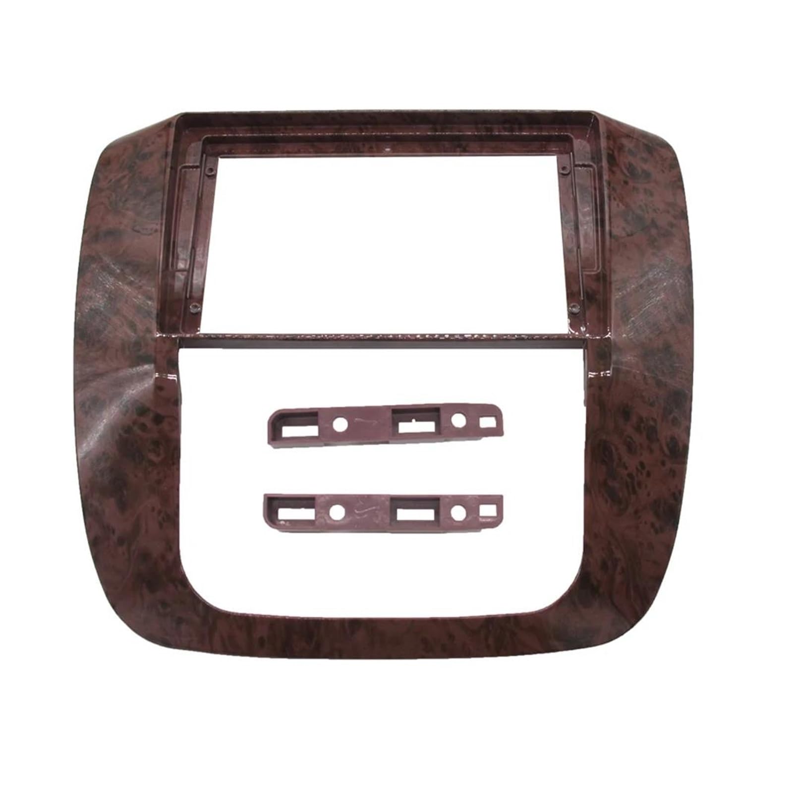 Marco Radio para Coche Marco Adaptador Radio Coche 9 Pulgadas para GMC para Yukon 2007-2012 Panel Embellecedor Montaje Unidad Principal Estéreo 2DIN(Wooden Frame)