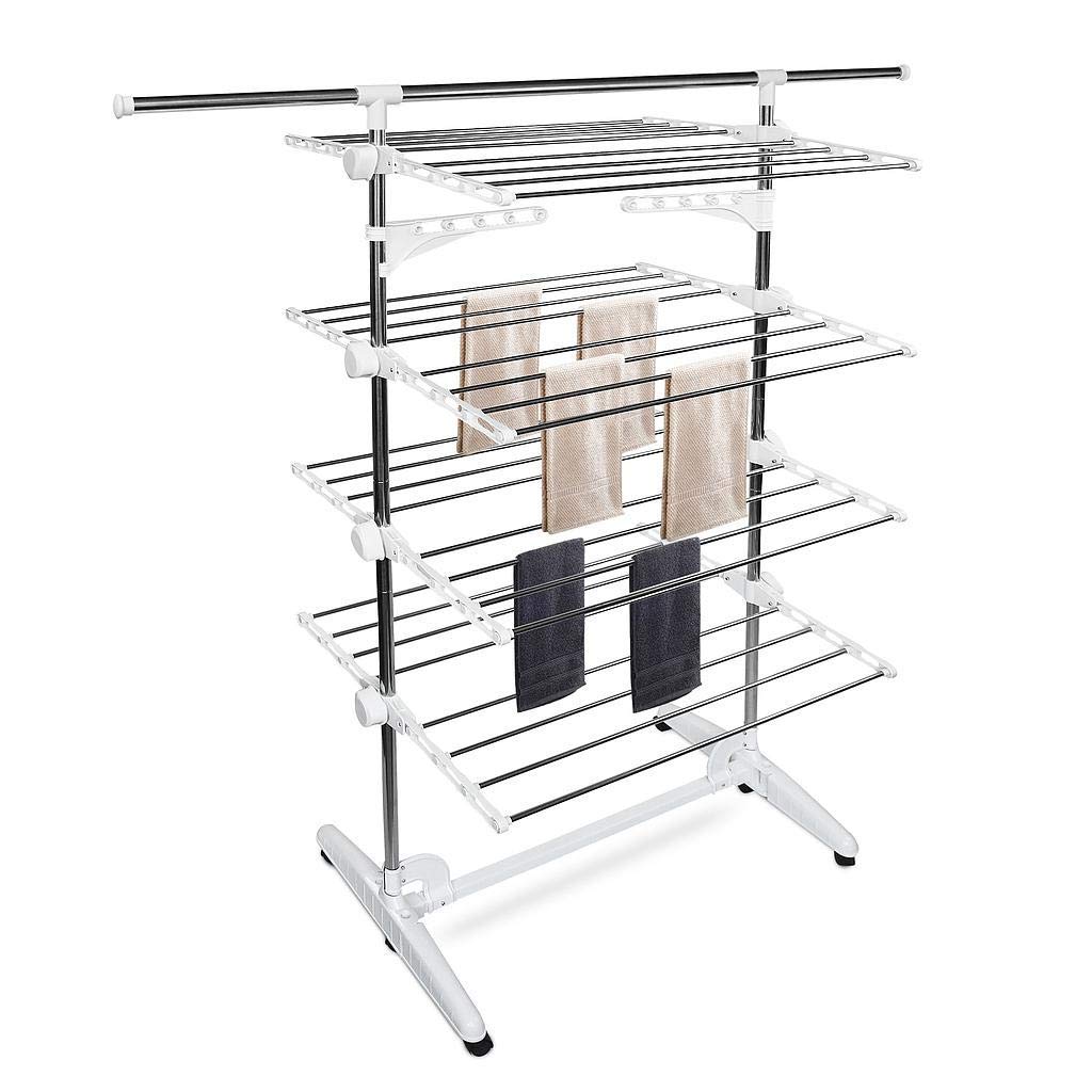 Buy Todeco Clothes Drying Rack,4 Tier Foldable Laundry Drying Rack with