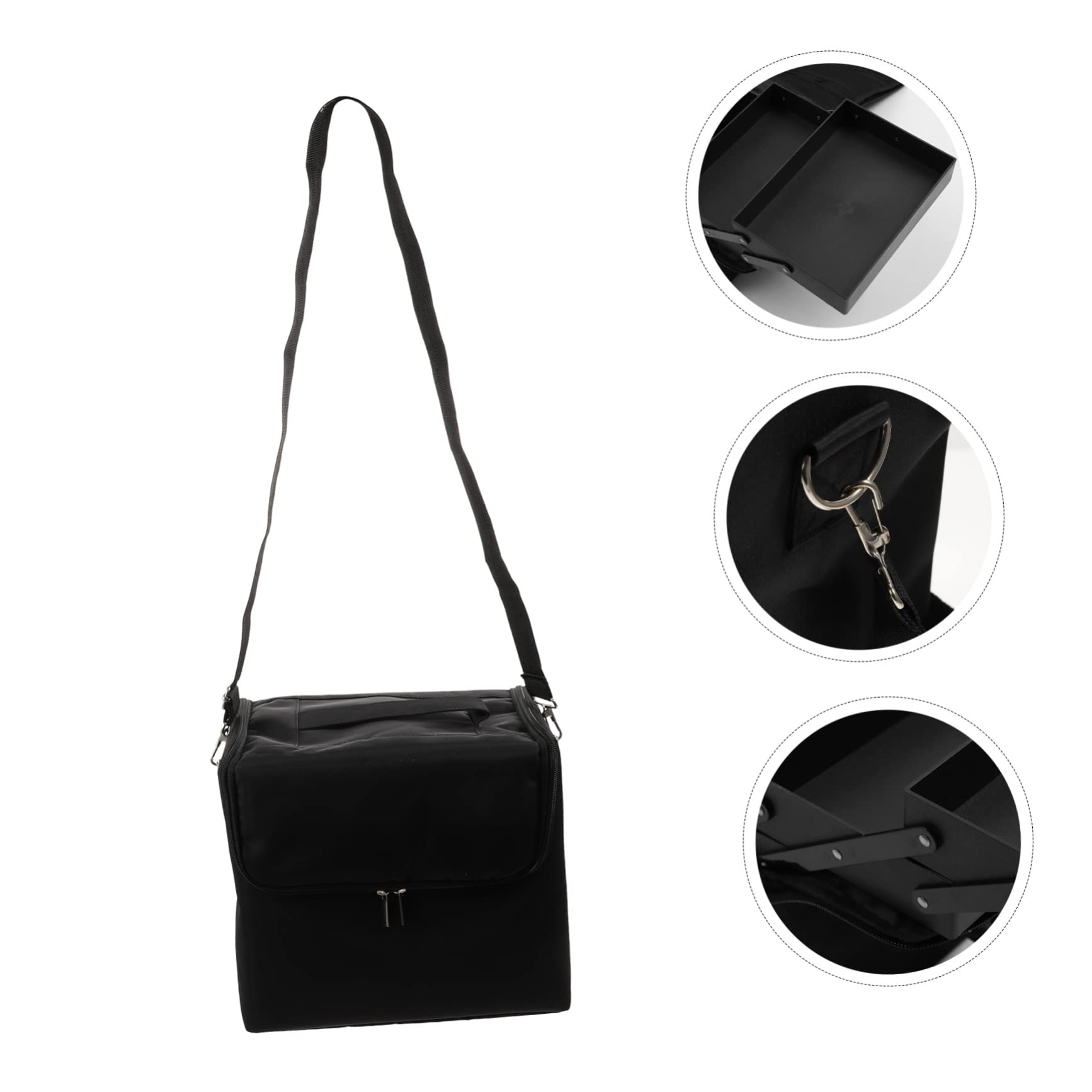 Kosmetiktasche Fassungsvermögen Stoff Multifachem mit Oxford Große aus Großem Lagen Design und Tragbarem Kulturbeutel Schminktasche Reise für Damen zum Reisen
