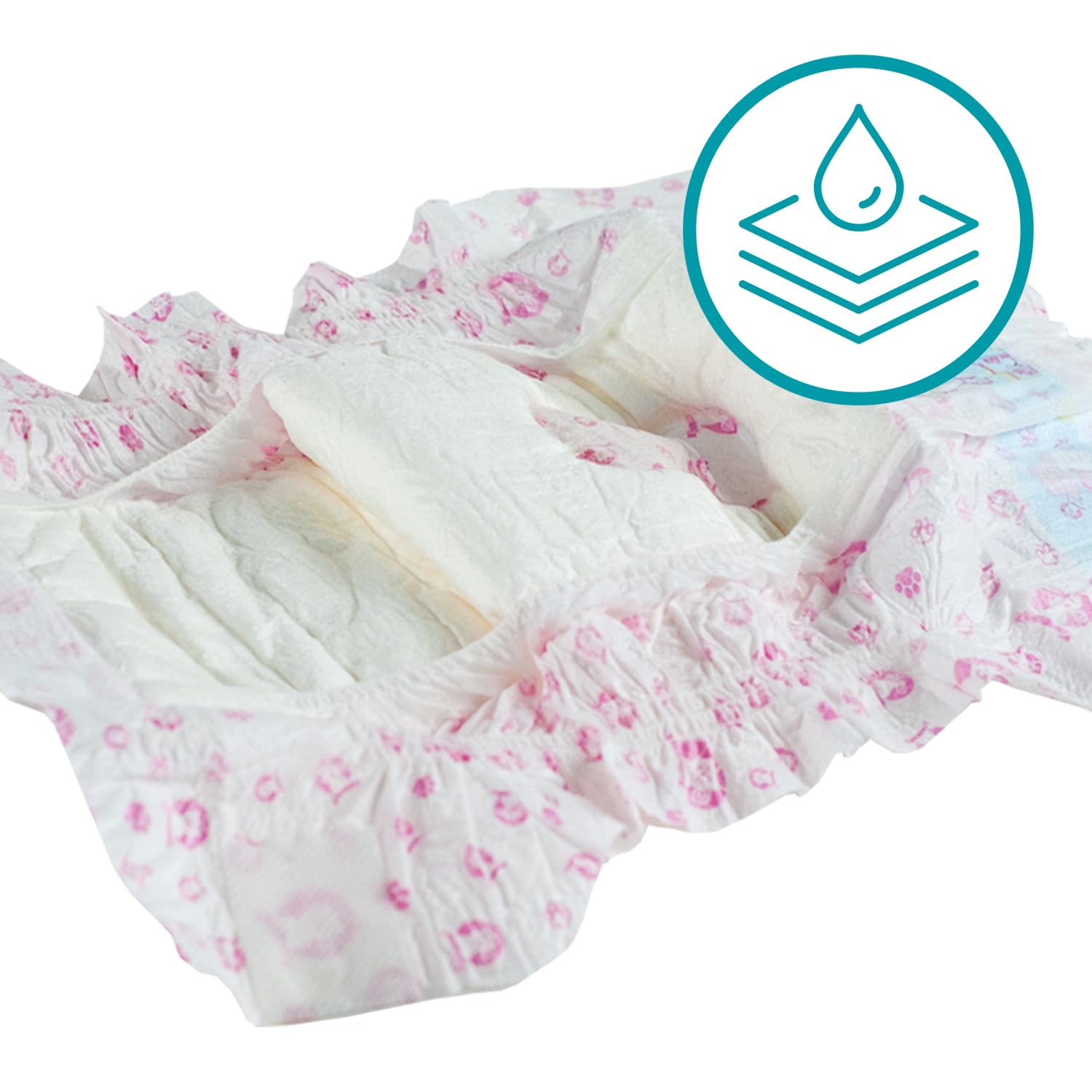 Pannolini Per Cagne Femmine - Mutandine Assorbenti Per Ciclo E Incontinenza, Taglia Small (370x275mm), Confezione Da 30 Pezzi - Foto 9