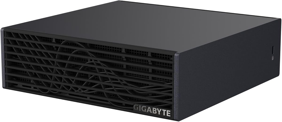 GIGABYTE AI TOP Atom Personal AI Supercomputer, Arm Cortex-X295 + Cortex A725, NVIDIA® Blackwell Architecture, 128GB LPDDR5X, 4TB PCIe 5.0 NVMe SSD, NVIDIA DGX™ OS, Black