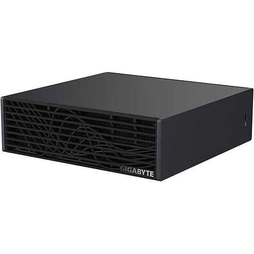 GIGABYTE AI TOP Atom Personal AI Supercomputer, Arm Cortex-X295 + Cortex A725, NVIDIA® Blackwell Architecture, 128GB LPDDR5X, 4TB PCIe 5.0 NVMe SSD, NVIDIA DGX™ OS, Black