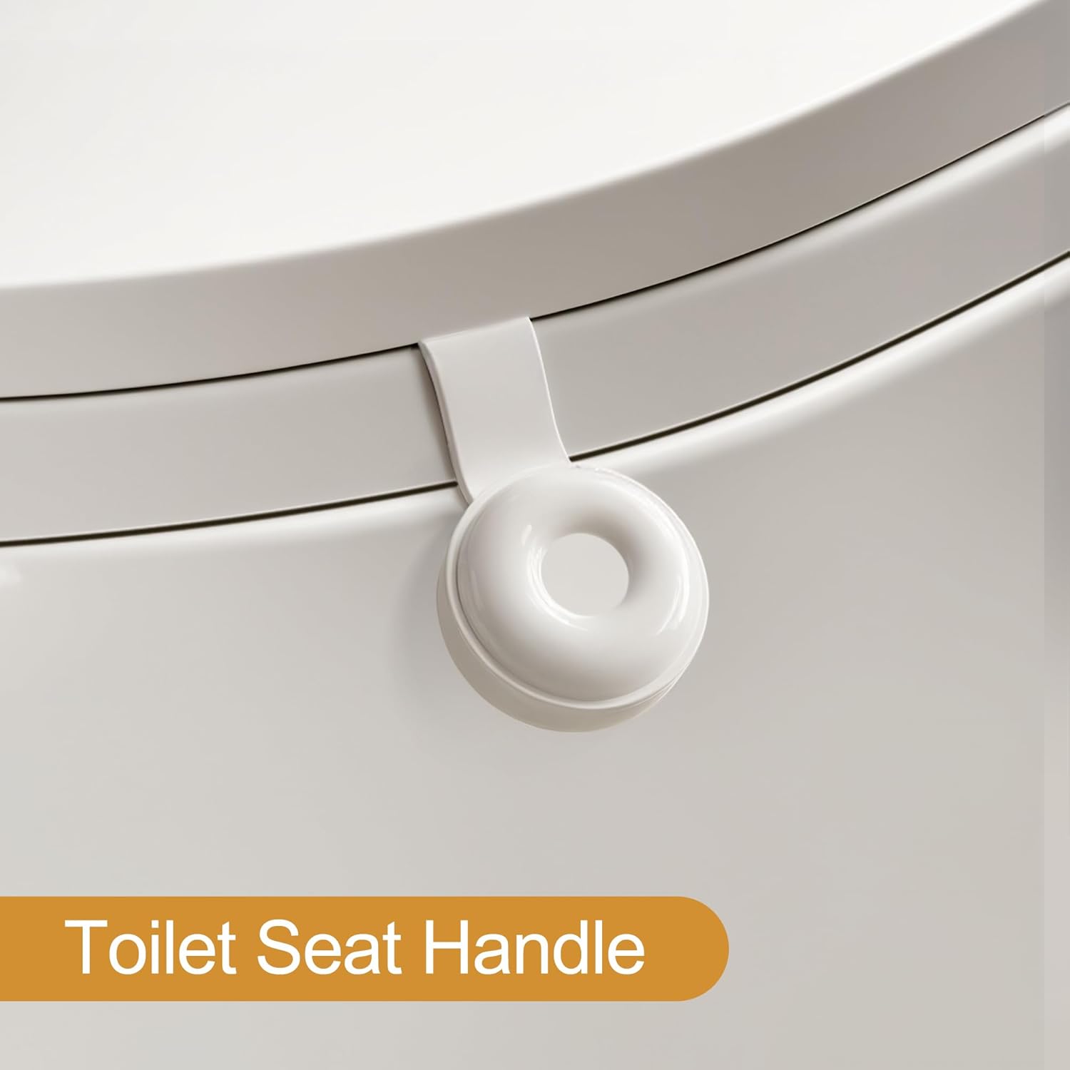 HIEASTS Toilet Seat Handle, Lift Tools Avoid Touching, Bathroom Accessory (1PCS)