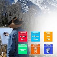 Vista 1 de Method Lights ML-EL - Luz LED inteligente de caballete de 1ª generación, batería recargable, temperatura de color ajustable, sin parpadeo y control