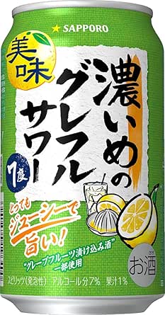 【いつもの濃いめで】 サッポロ 濃いめのグレフルサワー アルコールタイプウォッカ [ チューハイ 350ml×24本 ]