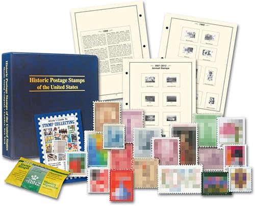 U.S. Postage Stamp Collecting Kit Includes Stamps and Hinges