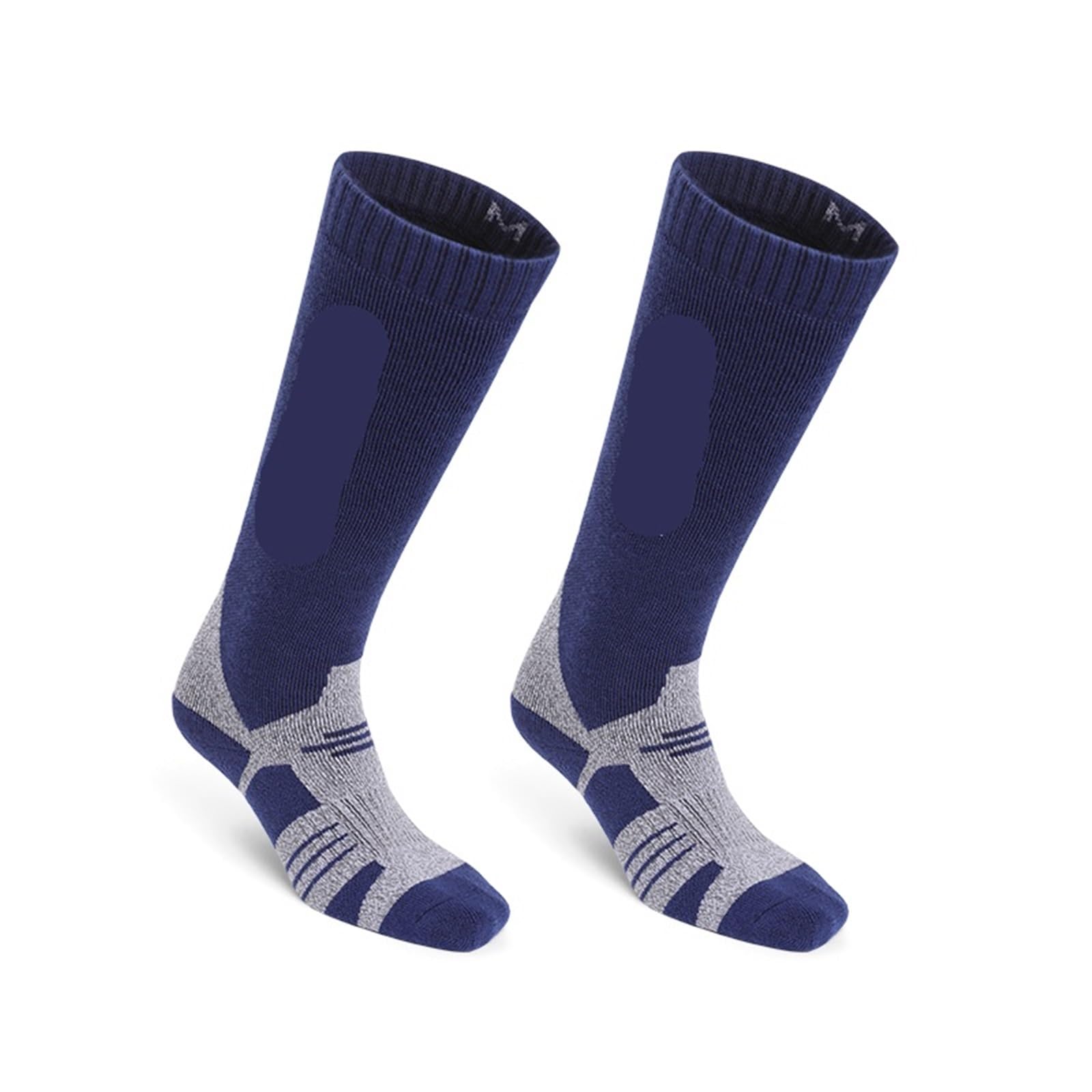 Skarpety termiczne, 1 para skarpet narciarskich Zimowe męskie damskie termiczne skarpety narciarskie Ciepłe skarpetki(Blue,S (3437))