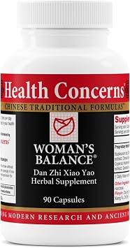 Health Concerns Womans Balance Herbal PMS Support Supplement for Women Menstrual Cycle & Menopause Relief Chinese Herbal Formula Mood Support & Hormonal Balance 90 Capsules