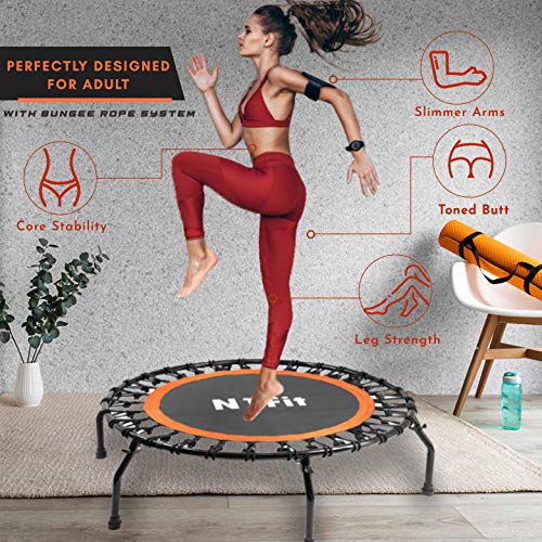 N1Fit Rebounders Mini Trampolines for Adults 40" Fitness Trampoline
