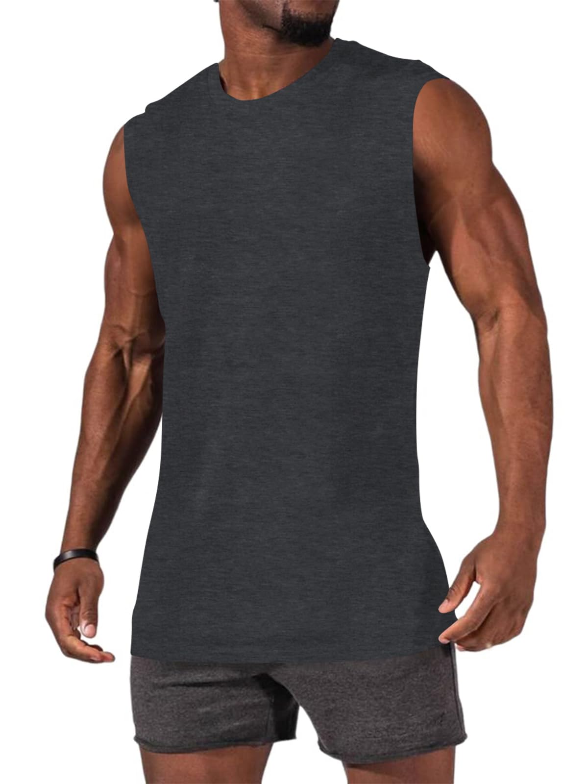 Tank Top Herren Baumwolle Ärmelloser Shirts Muskelshirts Gym Sport Unterhemd T Shirts Männer Fitness Tops Trägershirts Tee Top für Men