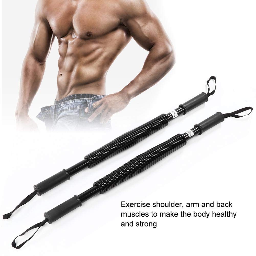 Entraîneur de Bras Power Twister Spring Arm Strength Muscle Trainer Poitrine Expander Avant-Bras Power Exerciser Fitness Equipment Upper Body Training 80KG