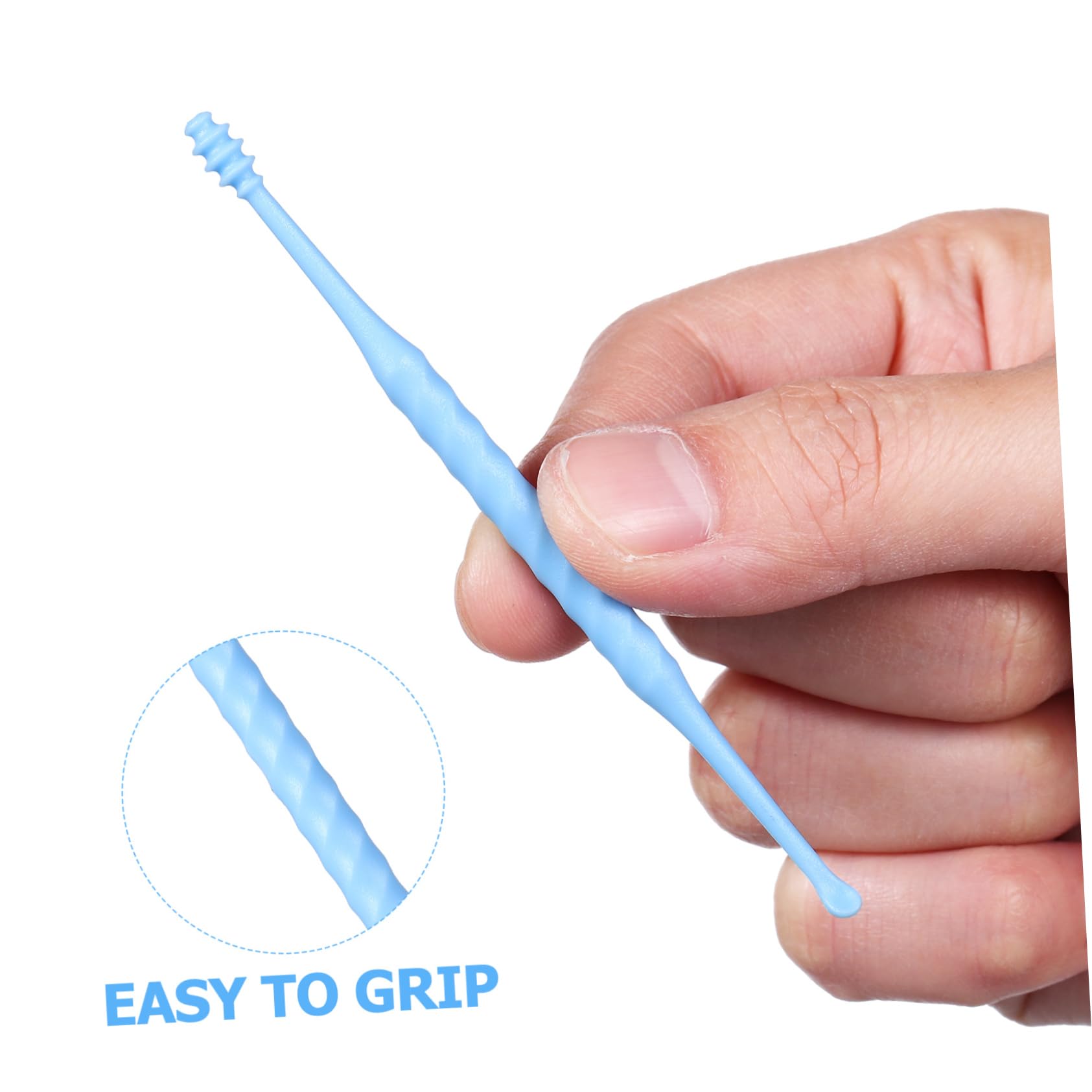 Healeved 100piezas Herramientas De Limpieza De Oídos Cucharas Para Cerumen Vibrantes Limpieza y Portátil Diseño Seguro y Cómodo Para Uso Familiar